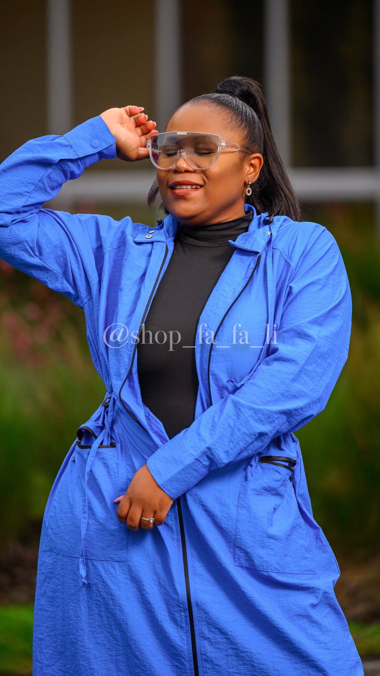 Blue Trench Coat