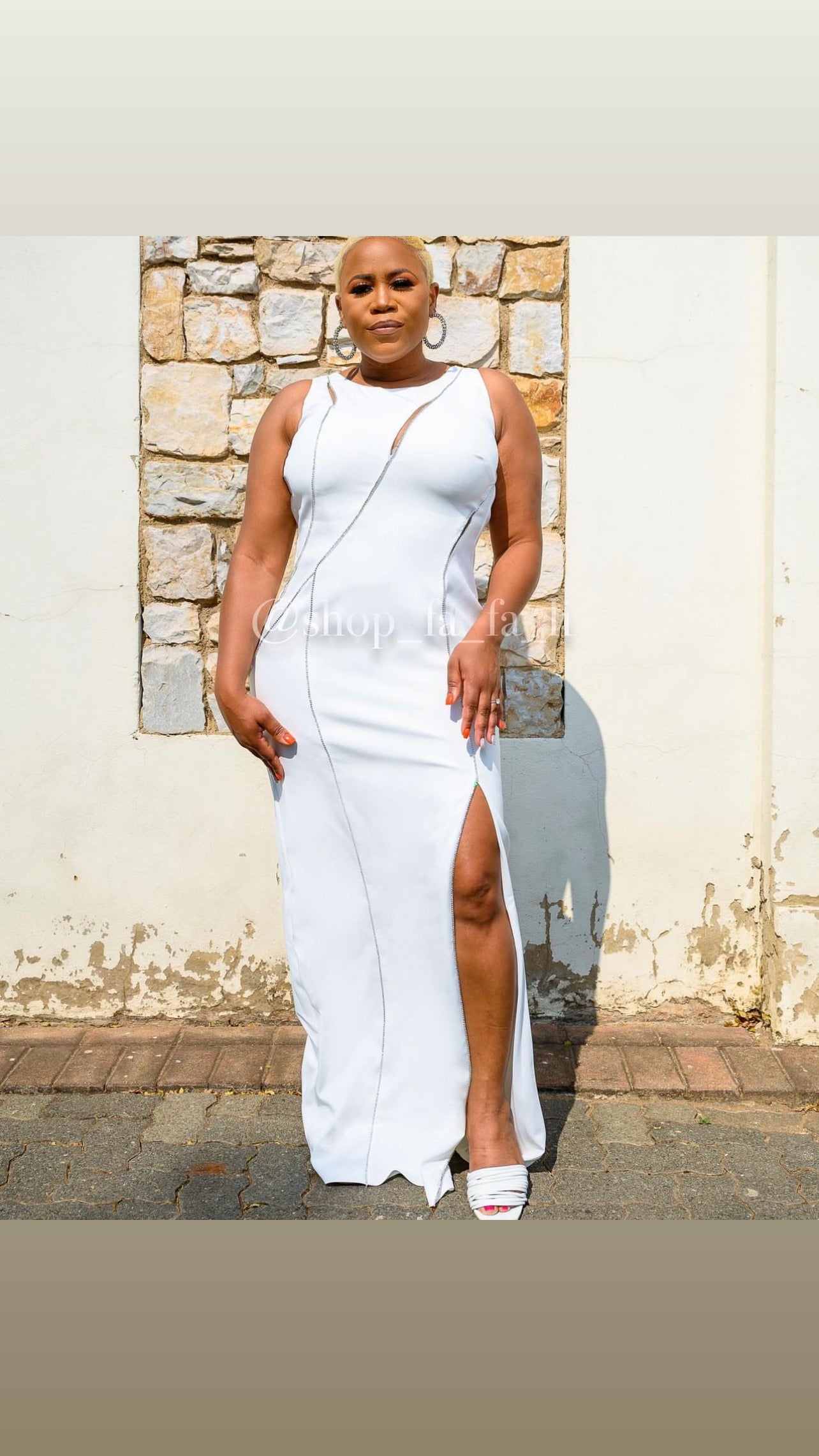 White Bling Dress