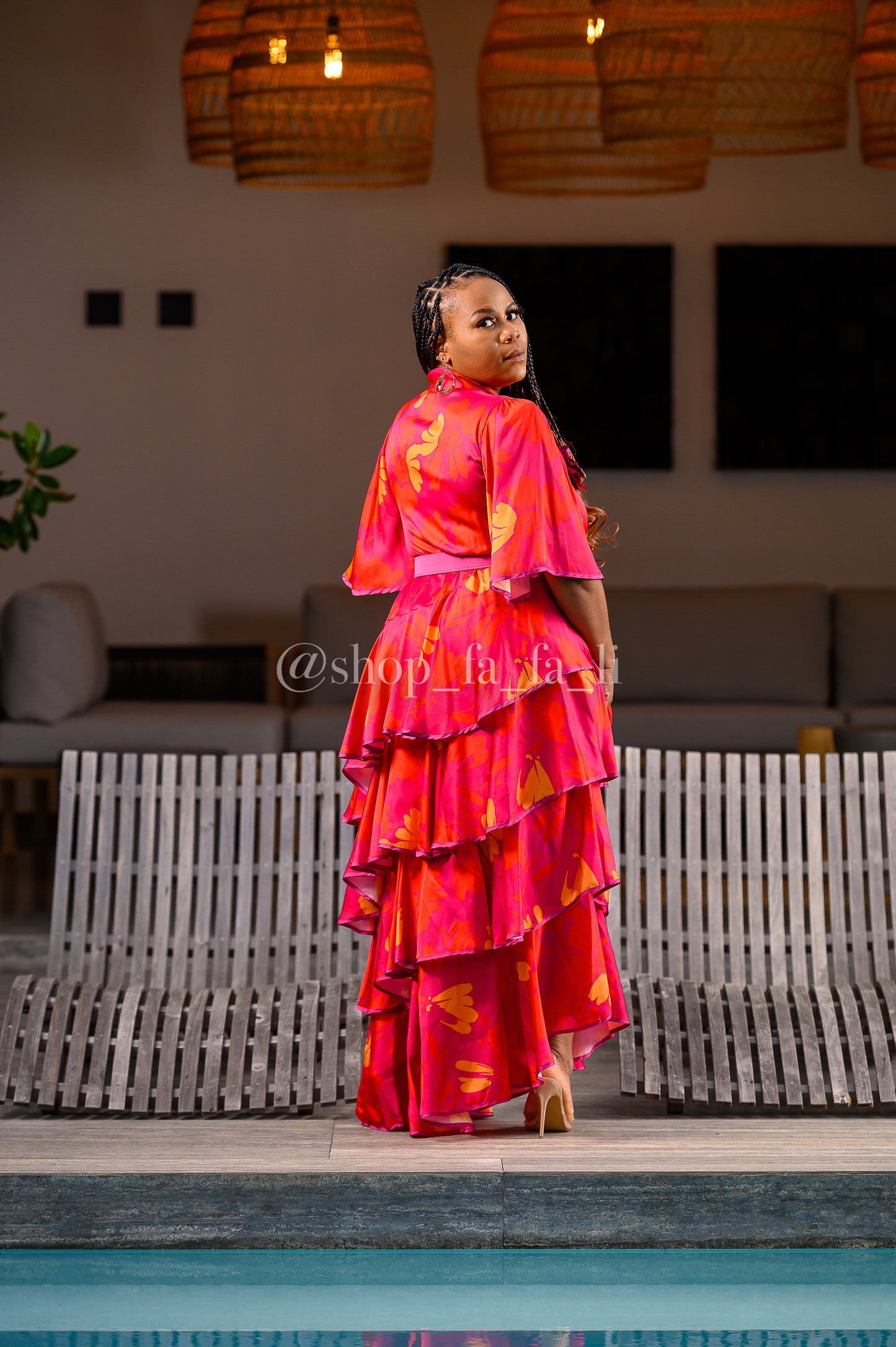 Pink Floral Dress
