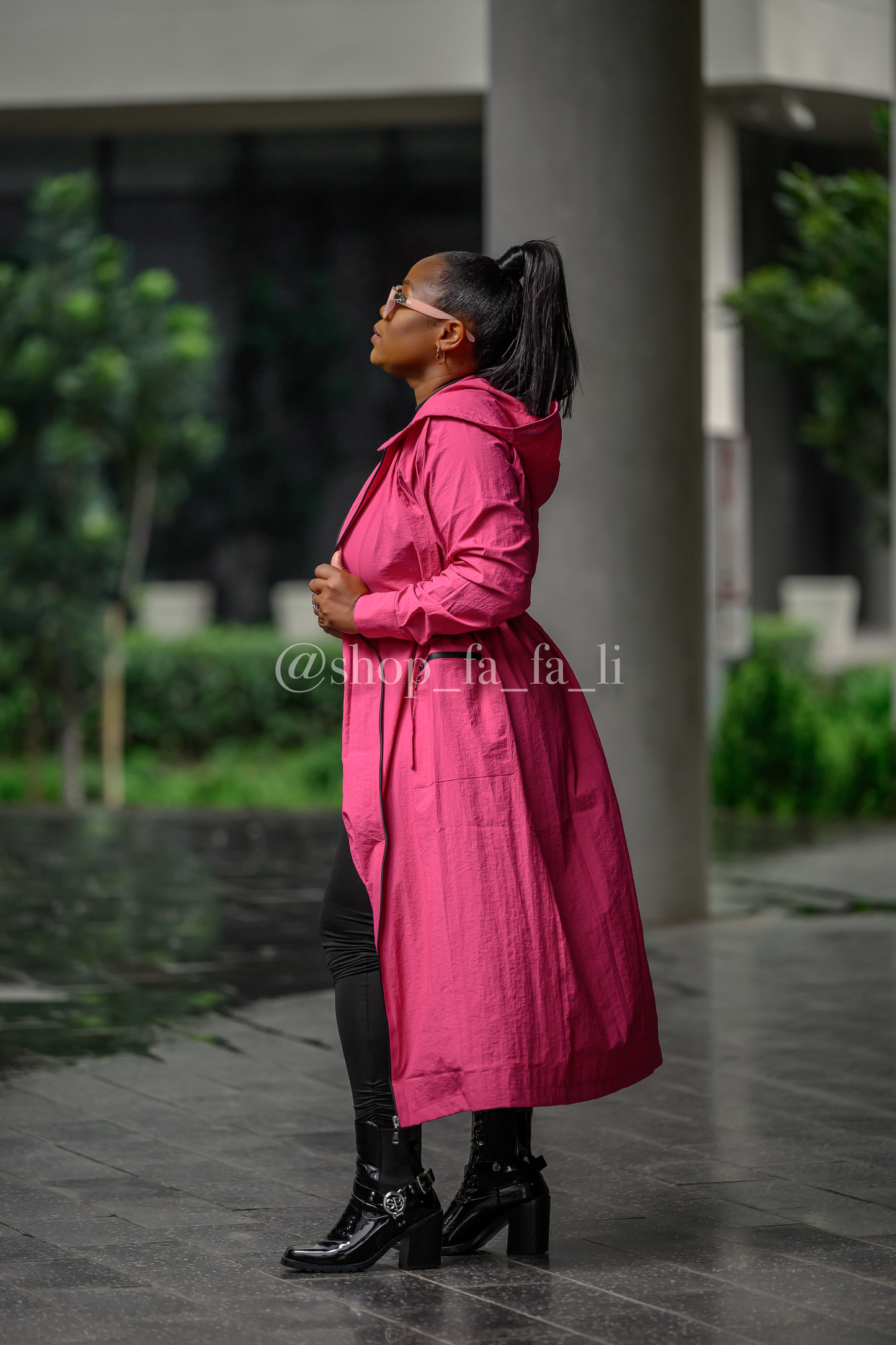 Pink Trench Coat