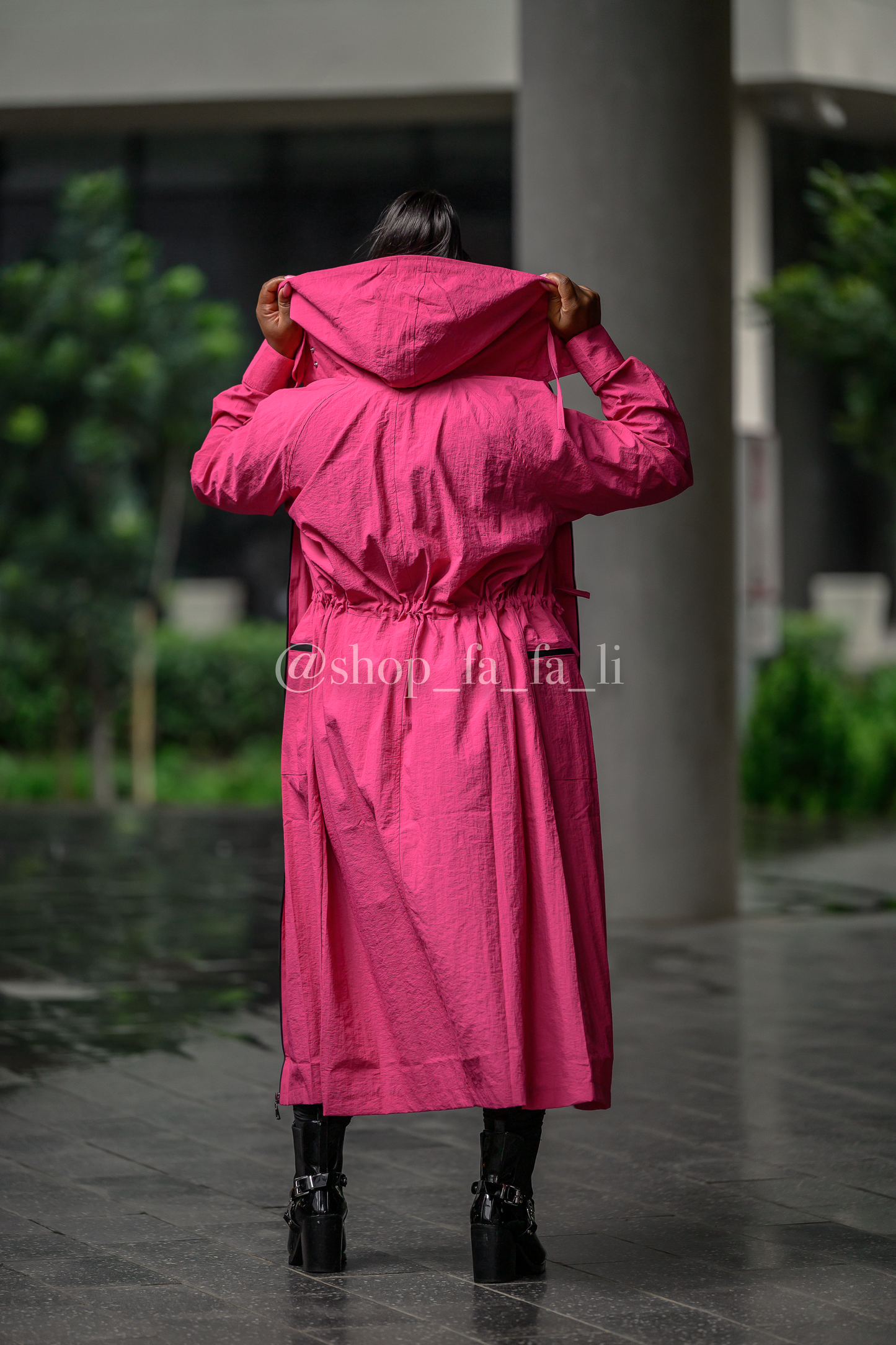 Pink Trench Coat