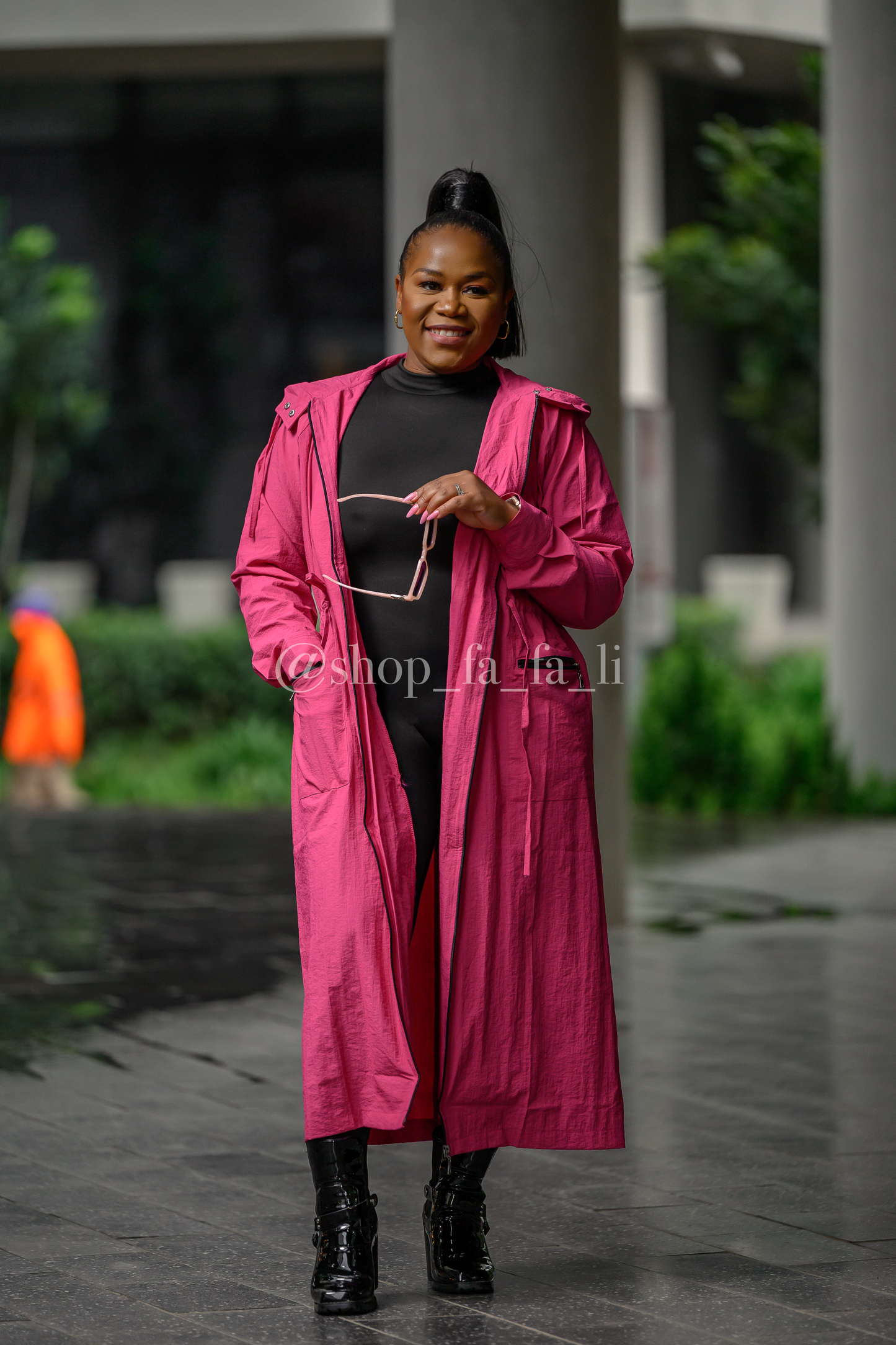 Pink Trench Coat