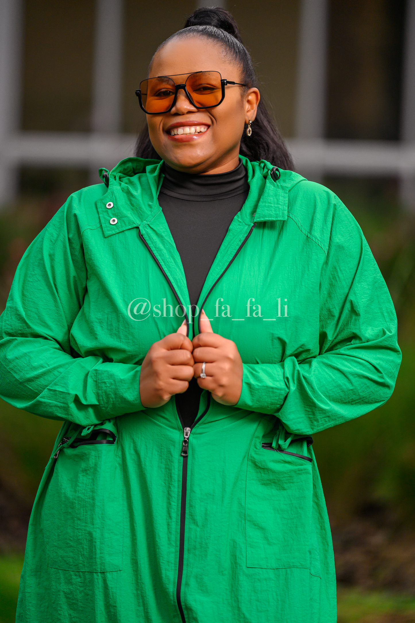 Green Trench Coat