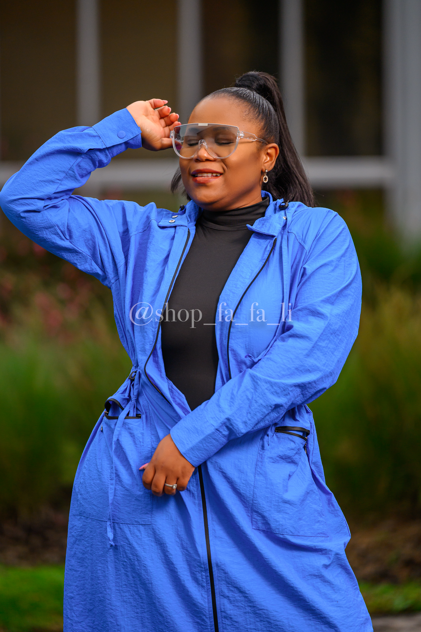 Blue Trench Coat