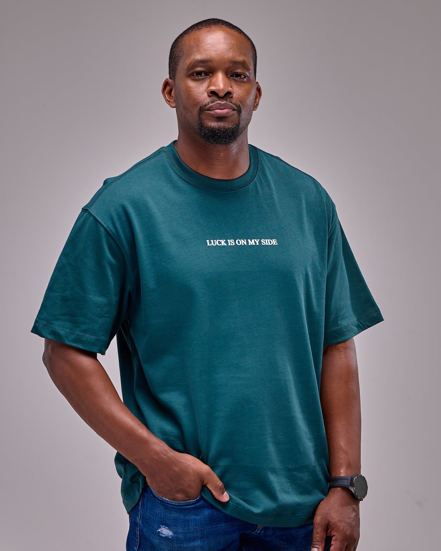 T-shirt -Oversized Green T-Shirt Flower