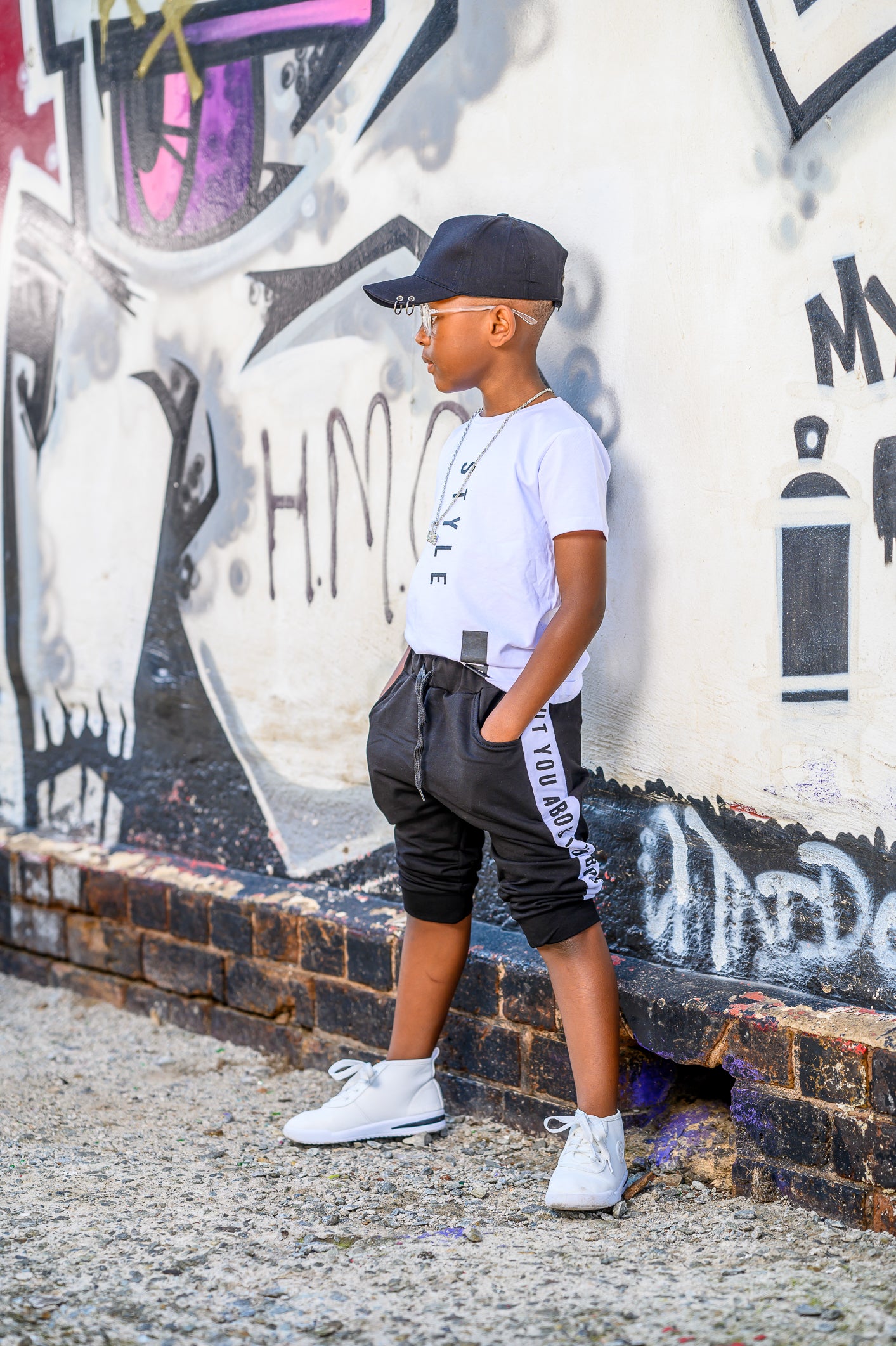 Kids 3 piece  BW Cap Set