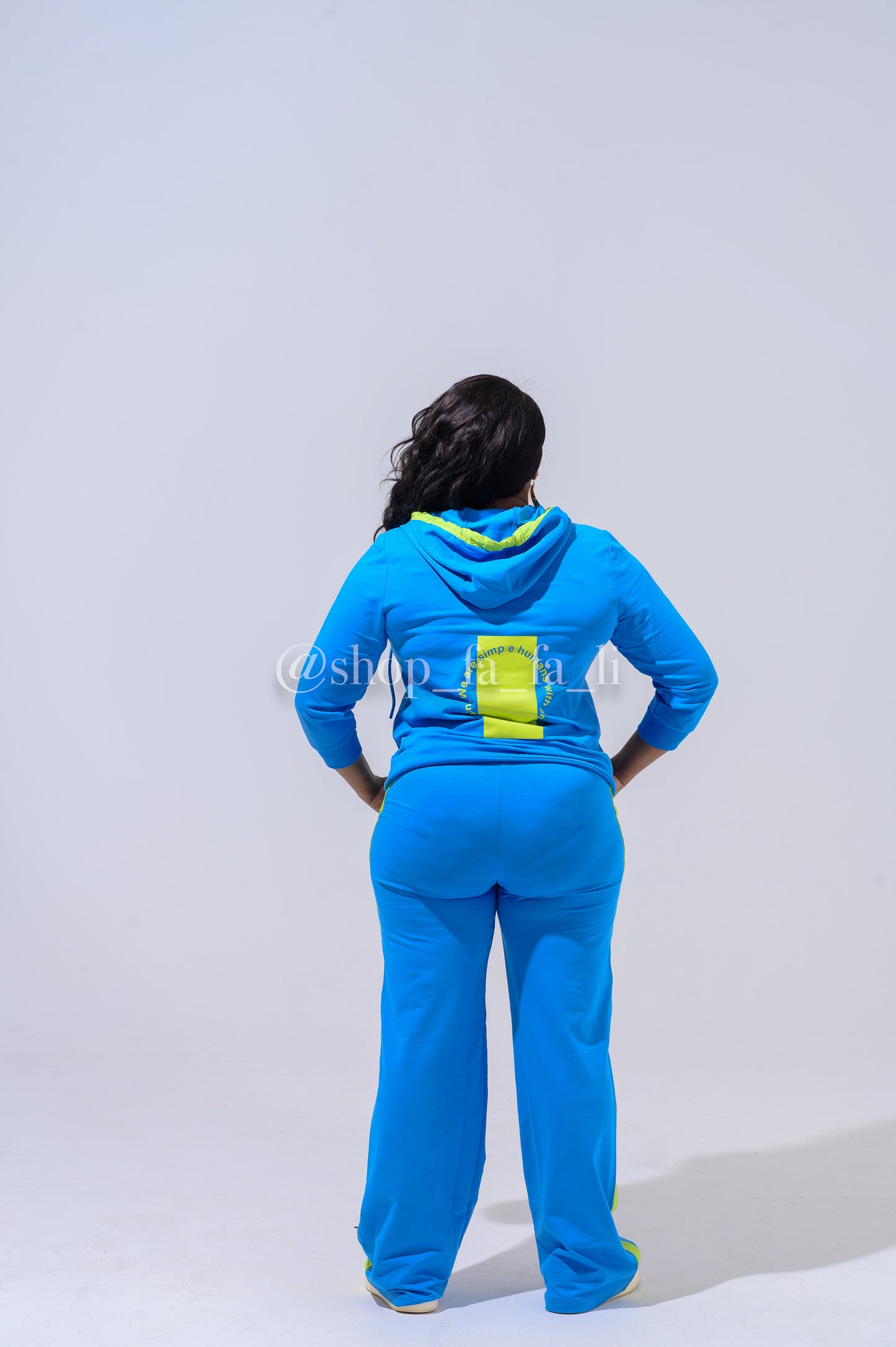 Blue and Lime Tracksuit