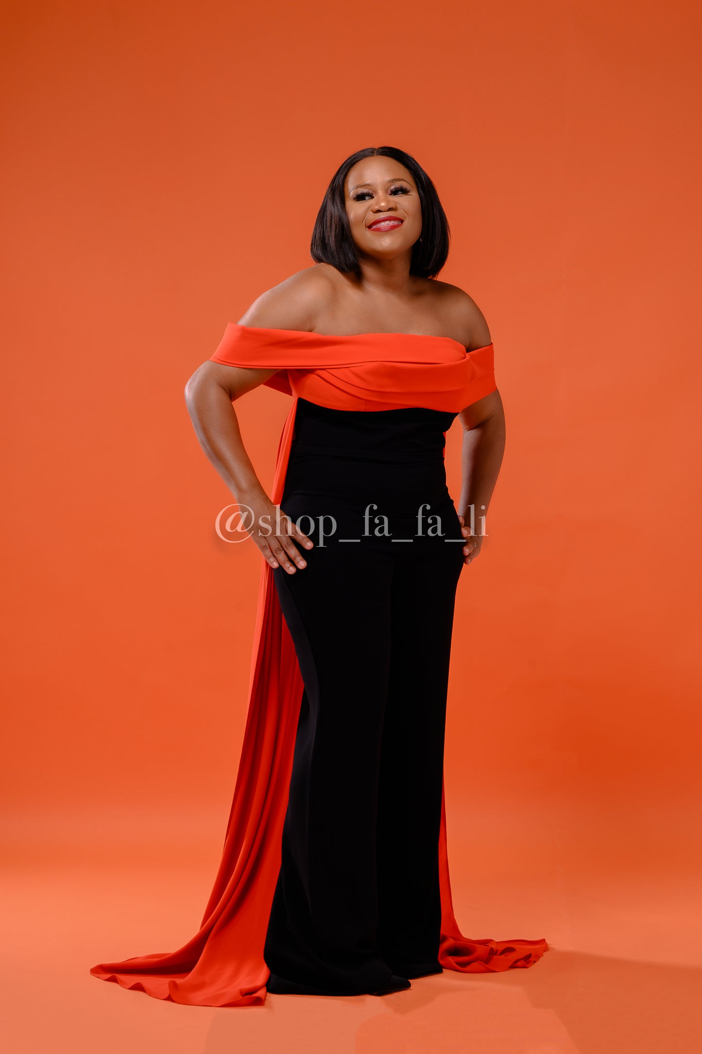 Bridgerton Orange /Black Jumpsuit