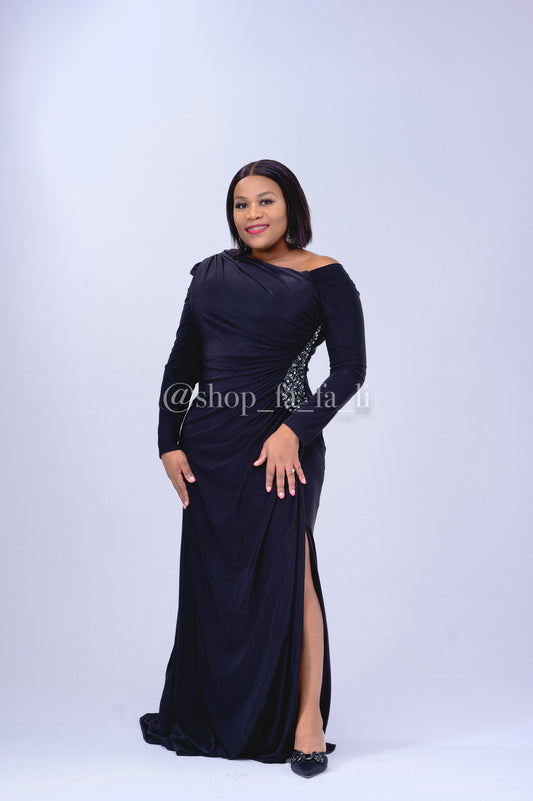 Black Plus Evening Dress