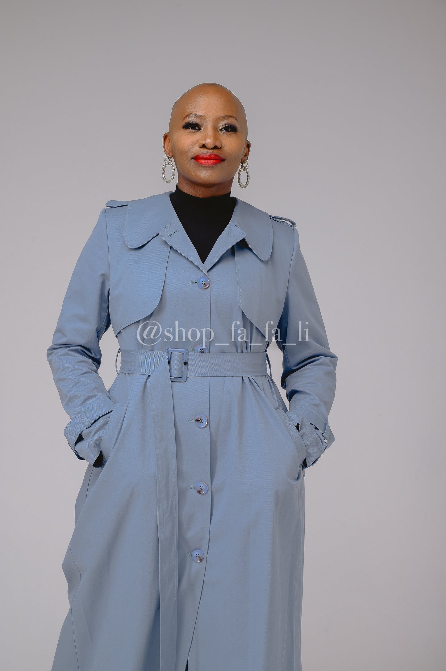 Blue Trench Coat