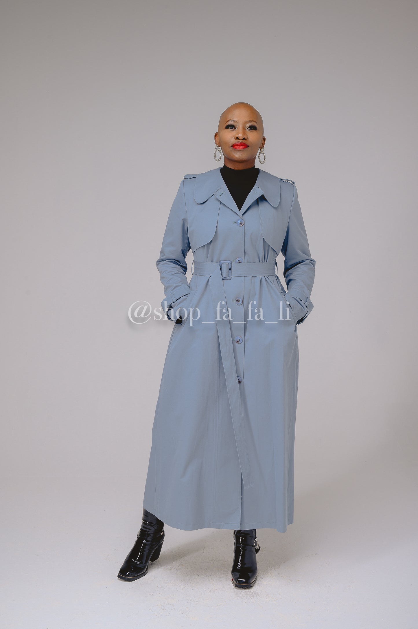 Blue Trench Coat