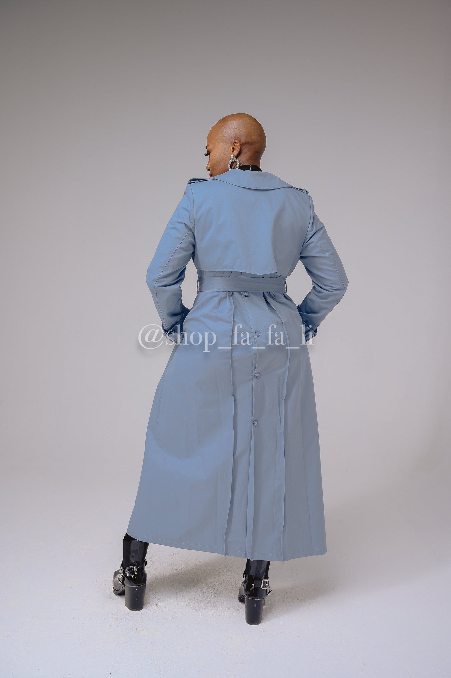 Blue Trench Coat